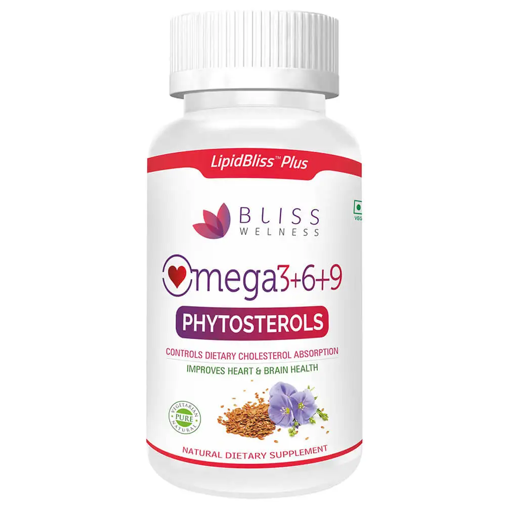 Bliss Welness Omega 3+6 with Phytosterols,  120 capsules