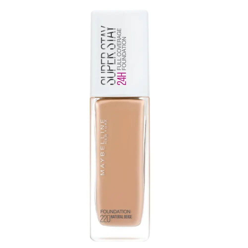 Maybelline New York Super Stay Full Coverage Foundation - Natural Beige 220 (30 ml)