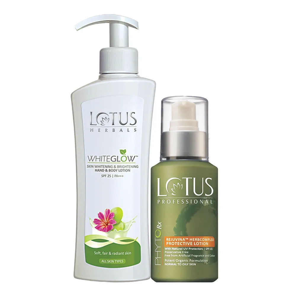 Lotus Herbals Phyto-Rx Protective Lotion & Whiteglow Lotion Combo