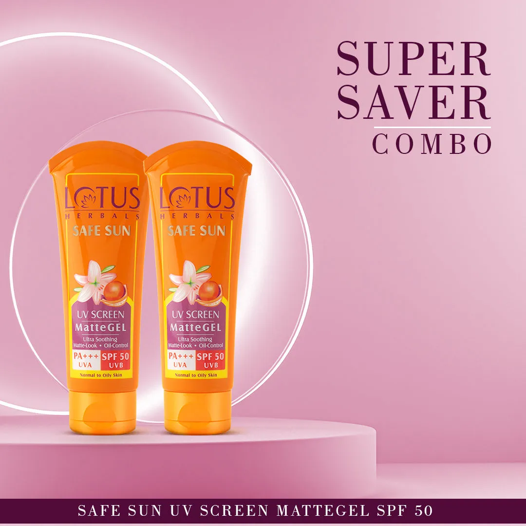 Lotus Safe Sun Invisible MatteGel Super Saver Combo