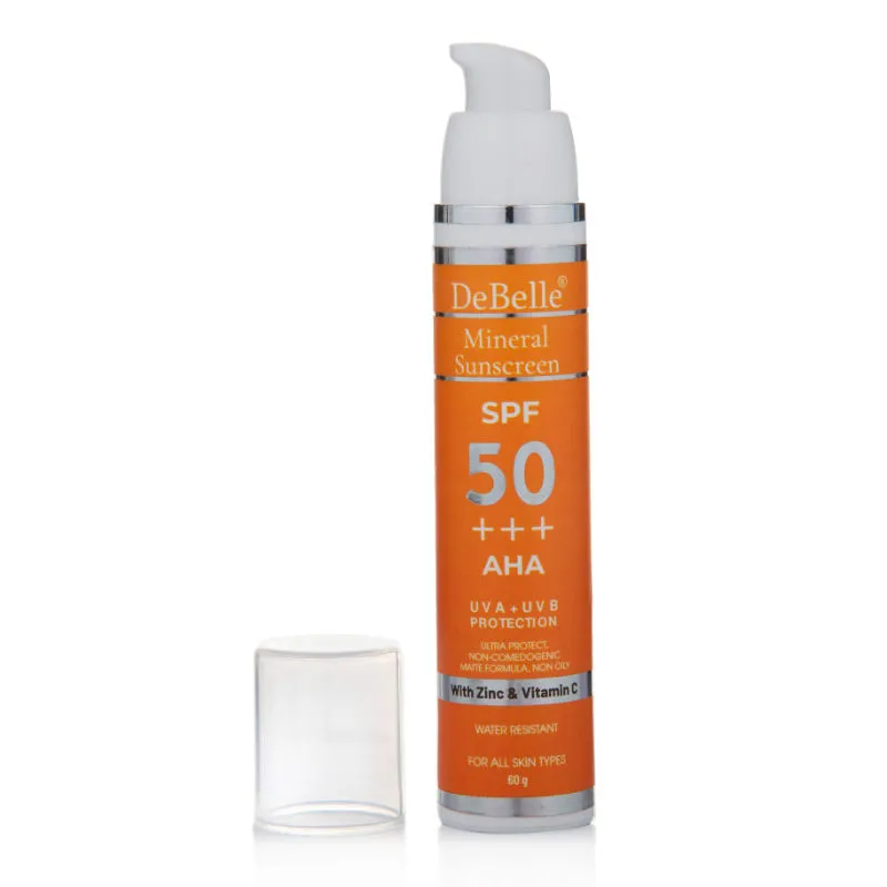 DeBelle Mineral Sunscreen SPF 50+++ With Vitamin C Water Resistant