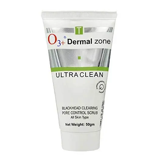 O3+ Dermal Zone Ultra Clean Blackhead Clearing Pore Control Scrub for All Skin Type (50g)