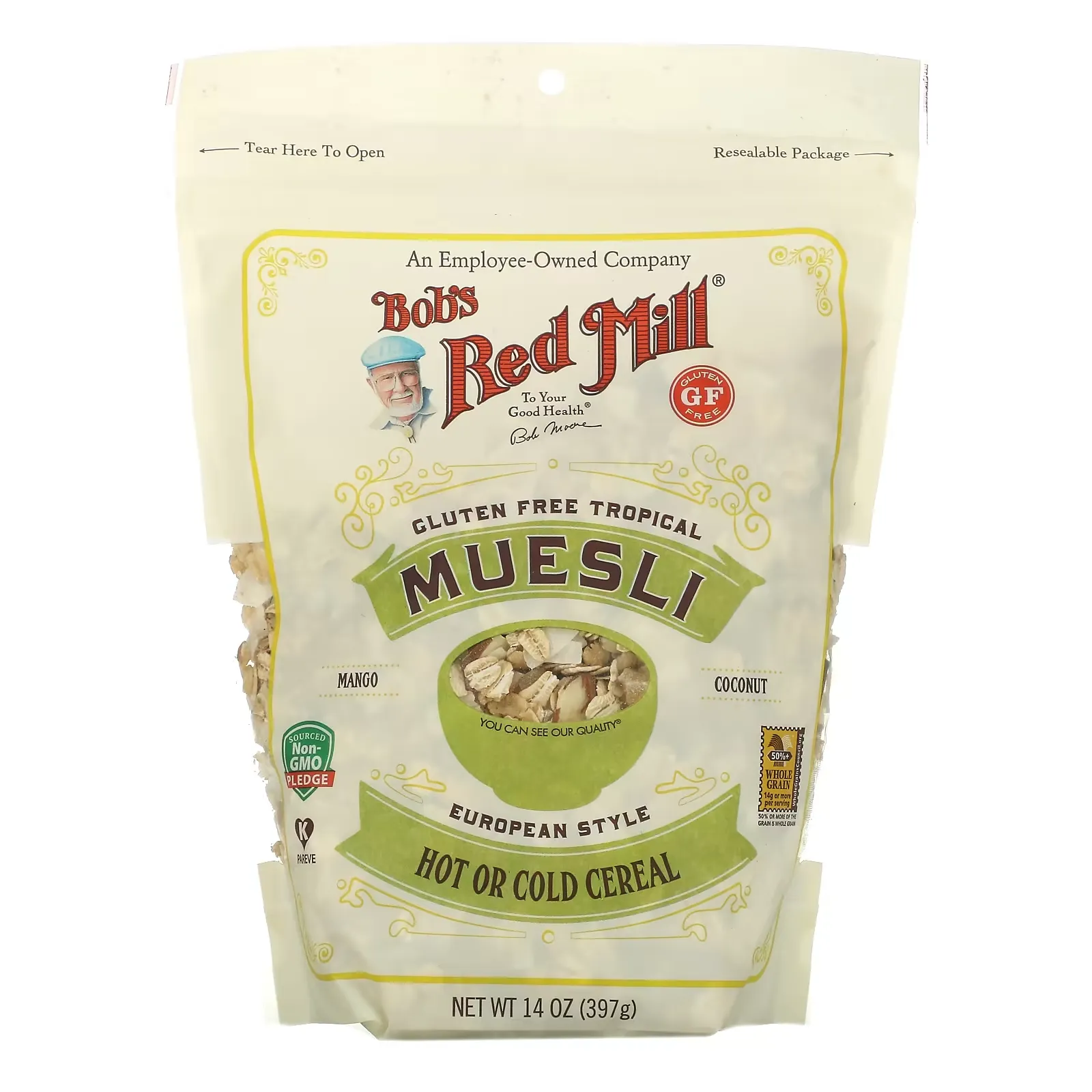 Muesli, Tropical, Gluten Free, 14 oz (397 g)