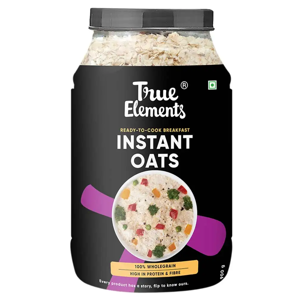 True Elements Whole Instant Oats,  0.900 kg  Unflavoured