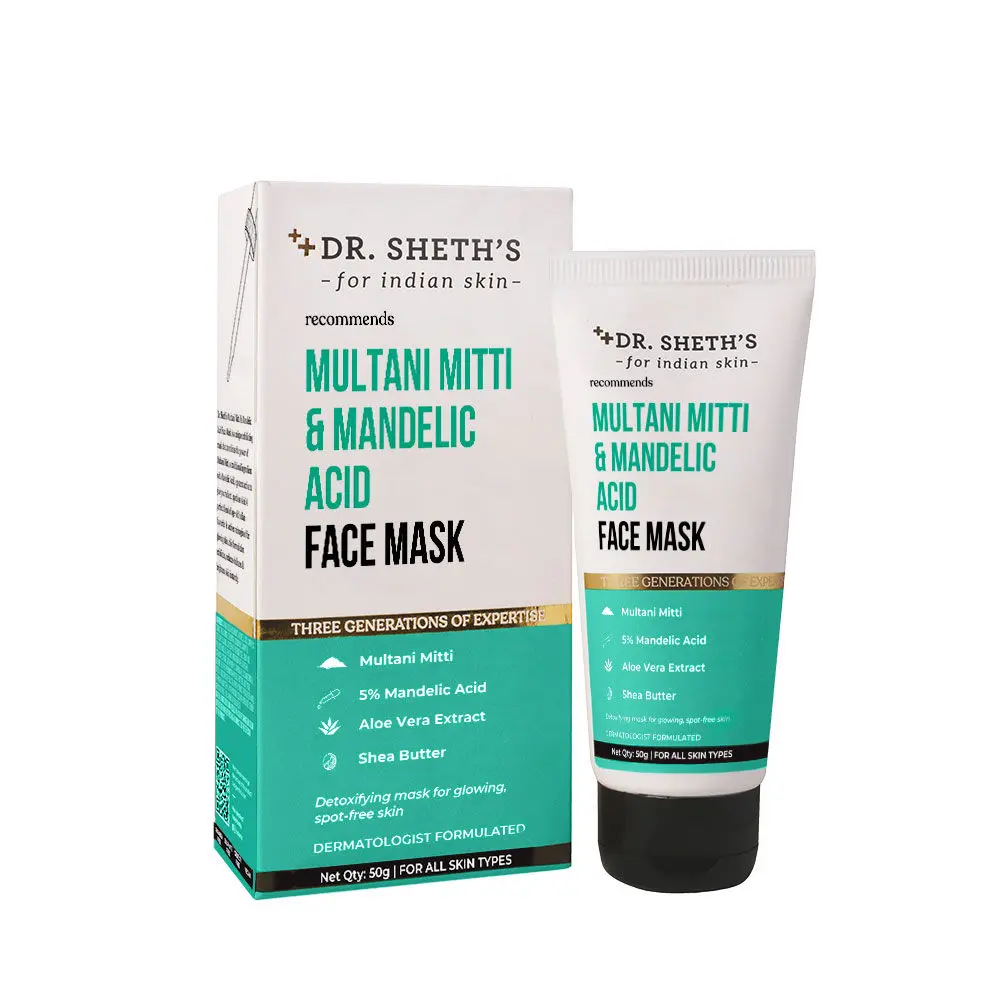 Dr. Sheth's Multani Mitti & Mandelic Acid Face Mask - 50g