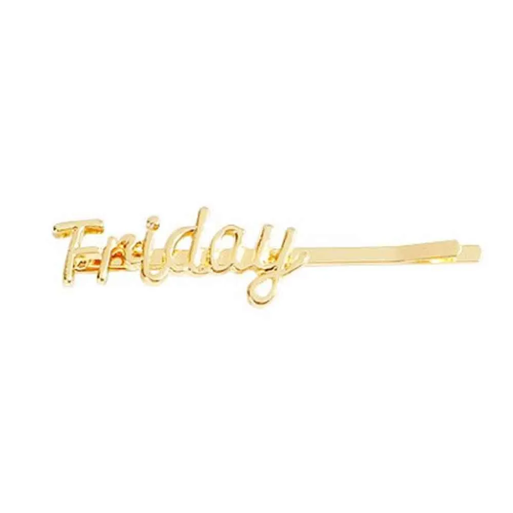 Ferosh Friday Alloy Golden Hair Pin