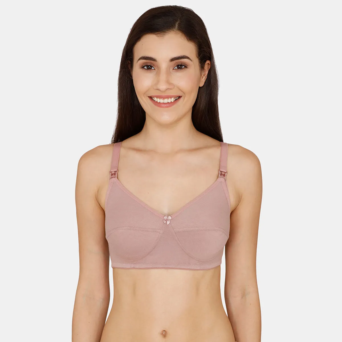 Nejo Feeding Bra Non Padded Seam Cups - Pink