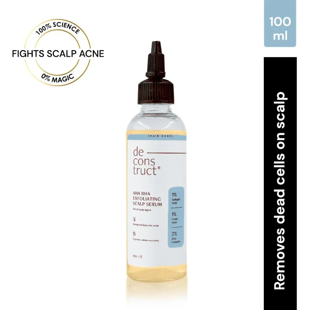 Deconstruct AHA BHA Exfoliating Scalp Serum - 1% Salicylic Acid + 1% Lactic Acid + 2% Zinc Complex (100 ml)