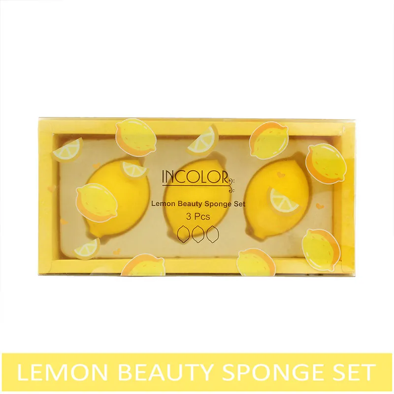 Incolor Lemon Beauty Sponge Set