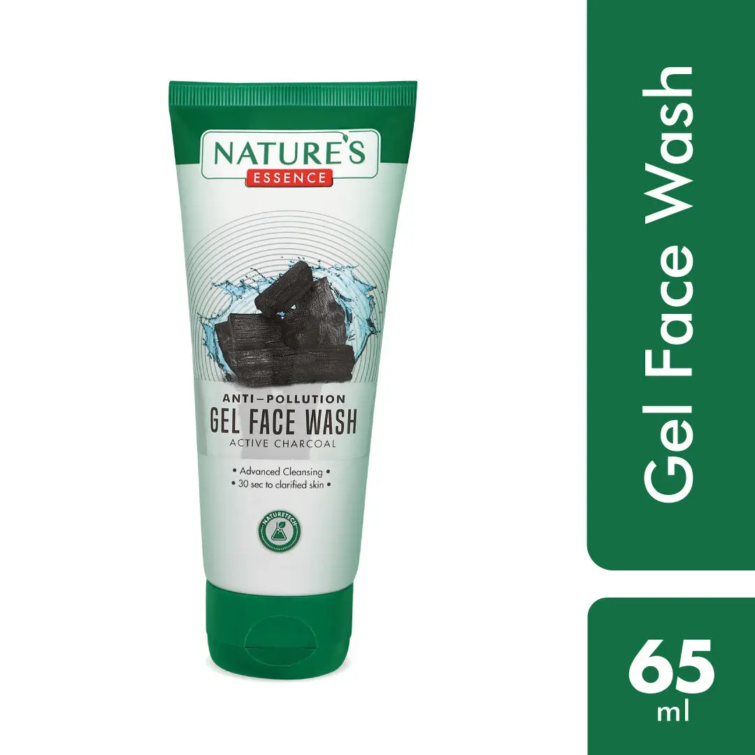 Nature's Essence Anti-Pollution Gel Face Wash Active Charcoal (65 ml)