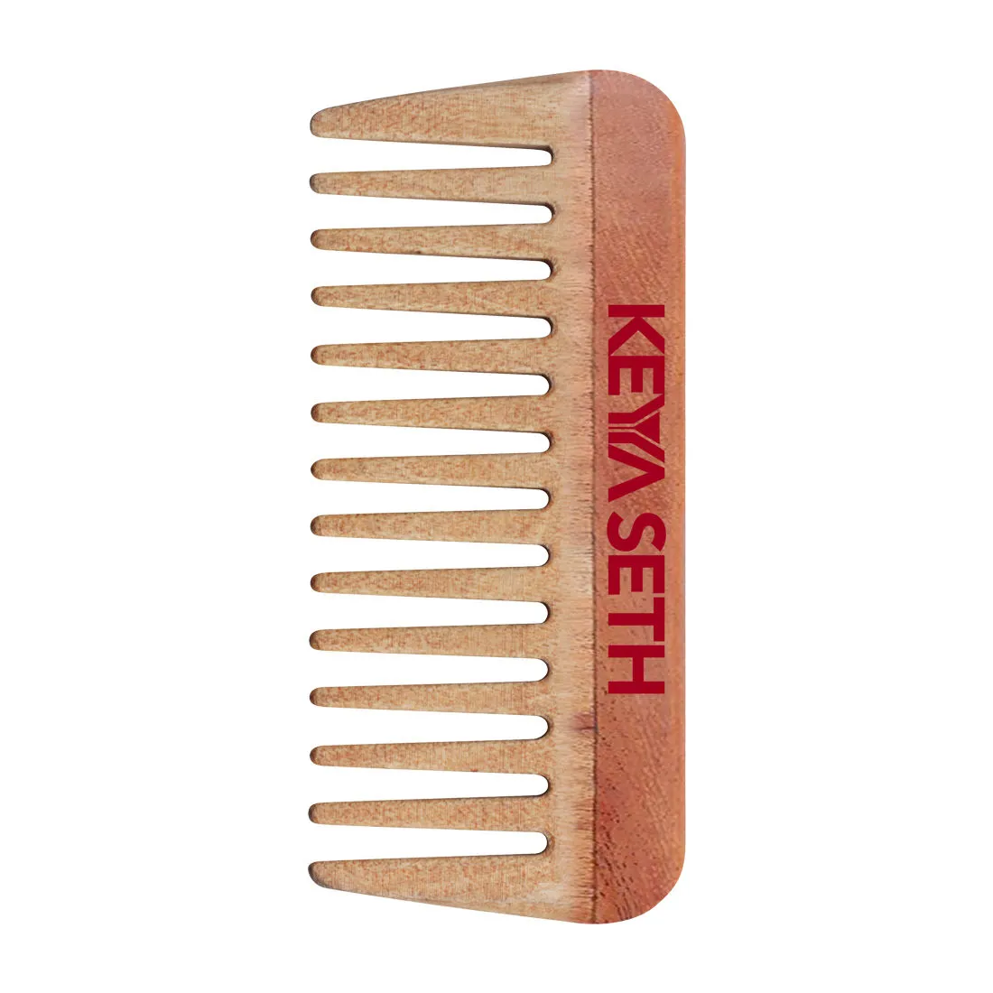 Keya Seth, Neem Wooden Comb Wide Tooth For Hair Growth For Men & Women All Purpose Small Size