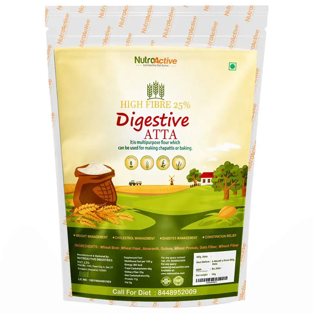 NutroActive Digestive Atta,  Unflavoured  1 kg