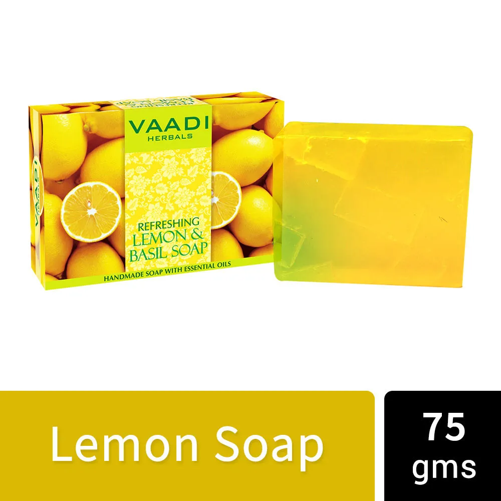 Vaadi Herbals Refreshing Lemon And Basil Soap