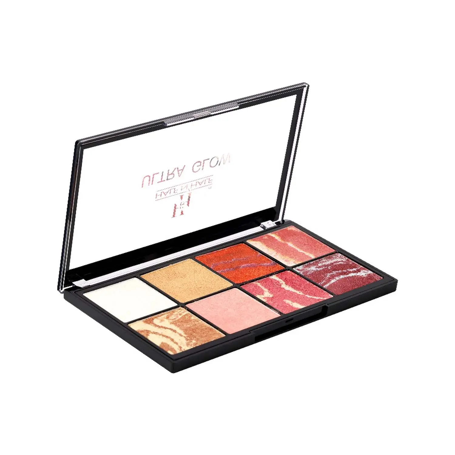 Half N Half HD PRO, Ultra Glow Multicolour Baked Highlighter Palette, Multicolor-02 (24g)