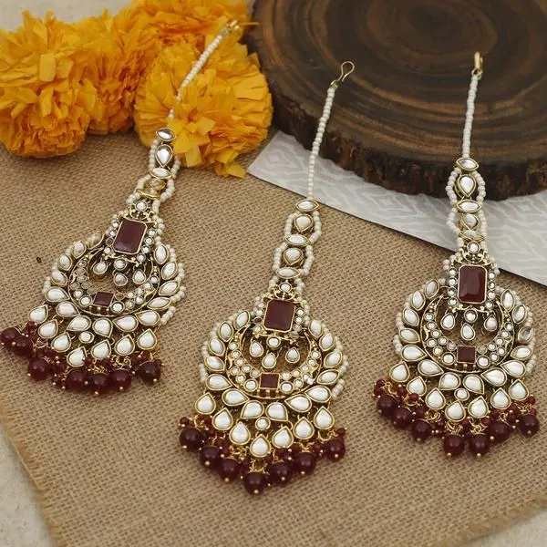 Bling Bag Ruby Mahi Maang Tikka Set