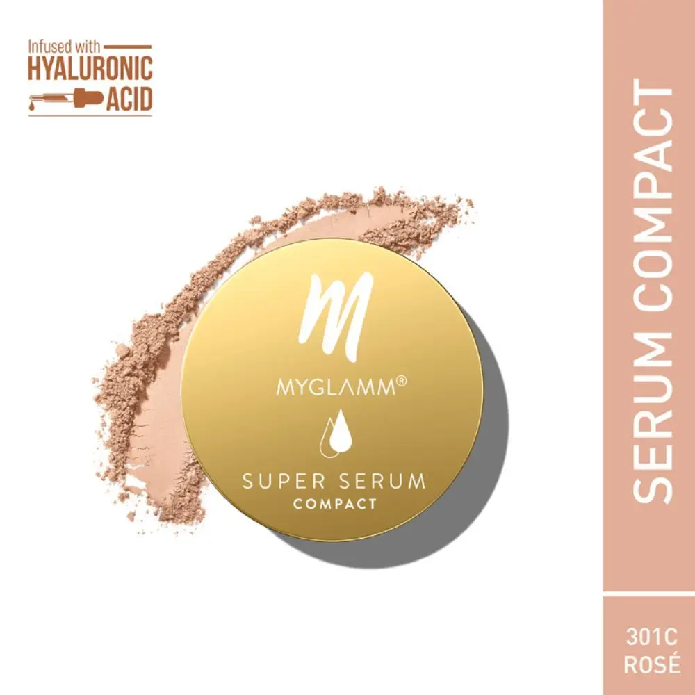 MyGlamm Super Serum Compact -301C Rose (9 g)