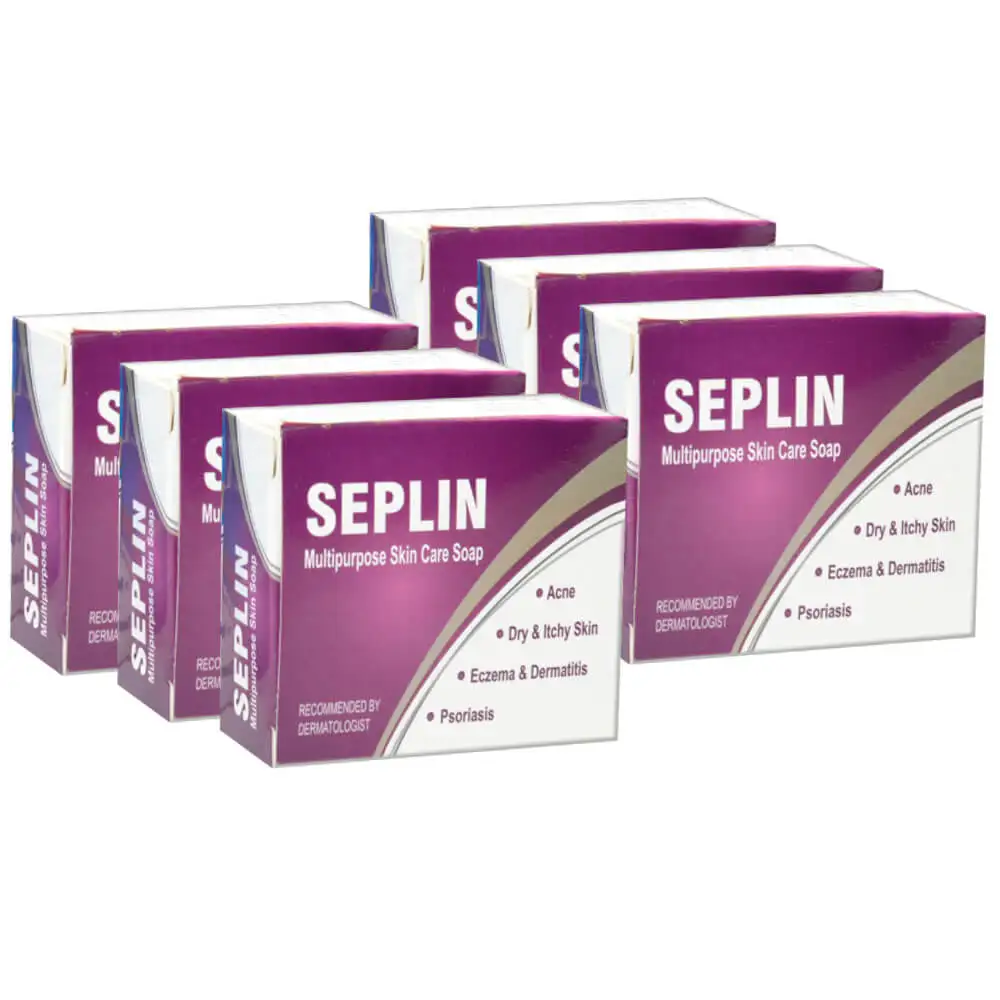 West Coast Seplin Soap Multipurpose Skin Care (Pack of 6),  75 g  for All Skin Types