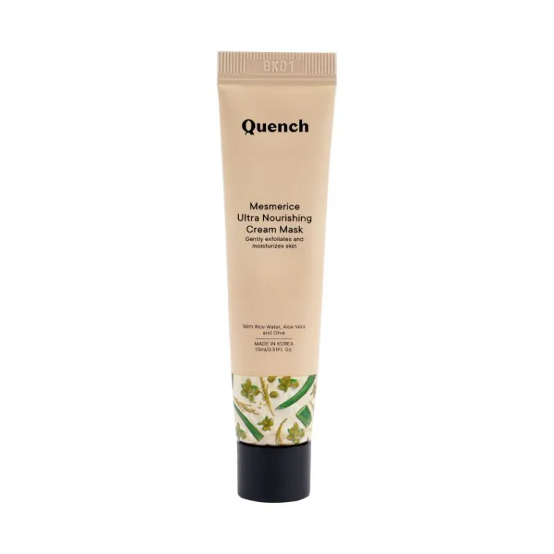 Quench Mesmerice Ultra Nourishing Cream Mask, Mini, Gently Exfoliates And Moisturizes Skin