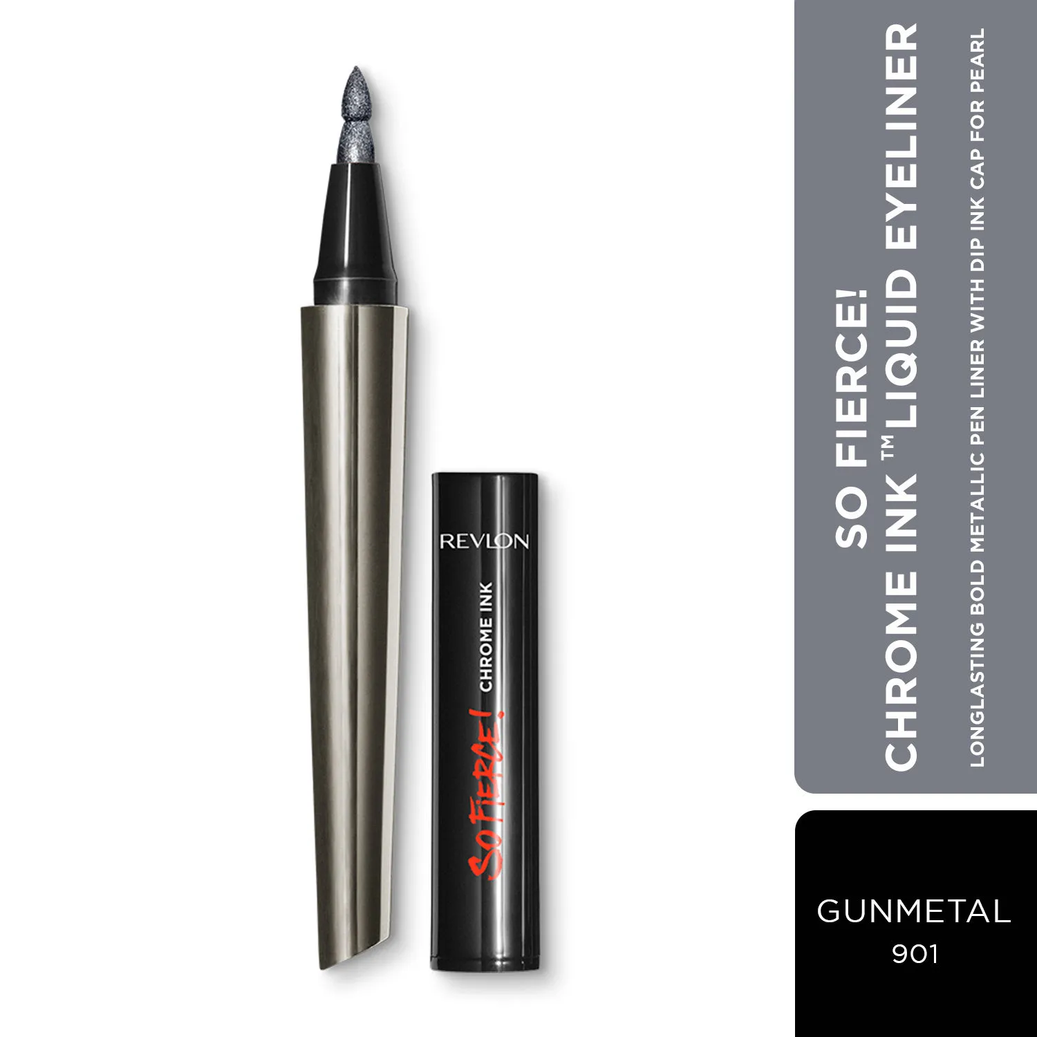 Revlon Revlon So Fierce - Chrome Ink Liquid Liner - Gunmetal