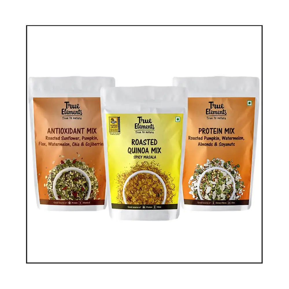 True Elements Veg Protein Snack Combo,  Mix Flavour  0.350 kg