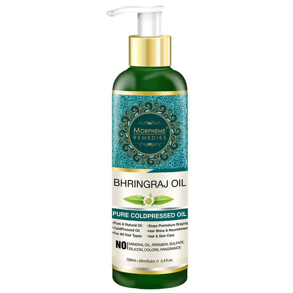 Morpheme Remedies Bhringraj Oil,  120 ml  All Type Hair