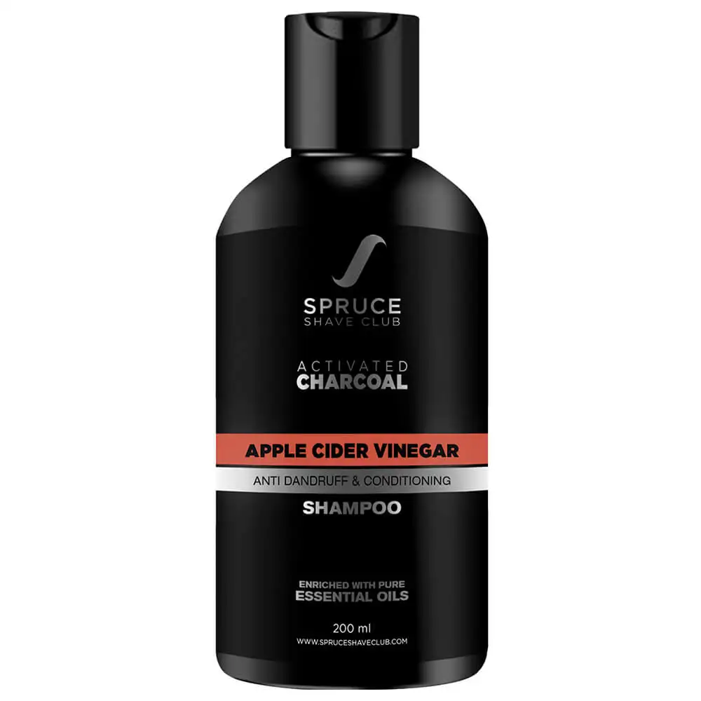 Spruce Shave Club Activated Charcoal Apple Cider Vinegar Shampoo for Men,  200 ml  Dandruff & Hairfall Control