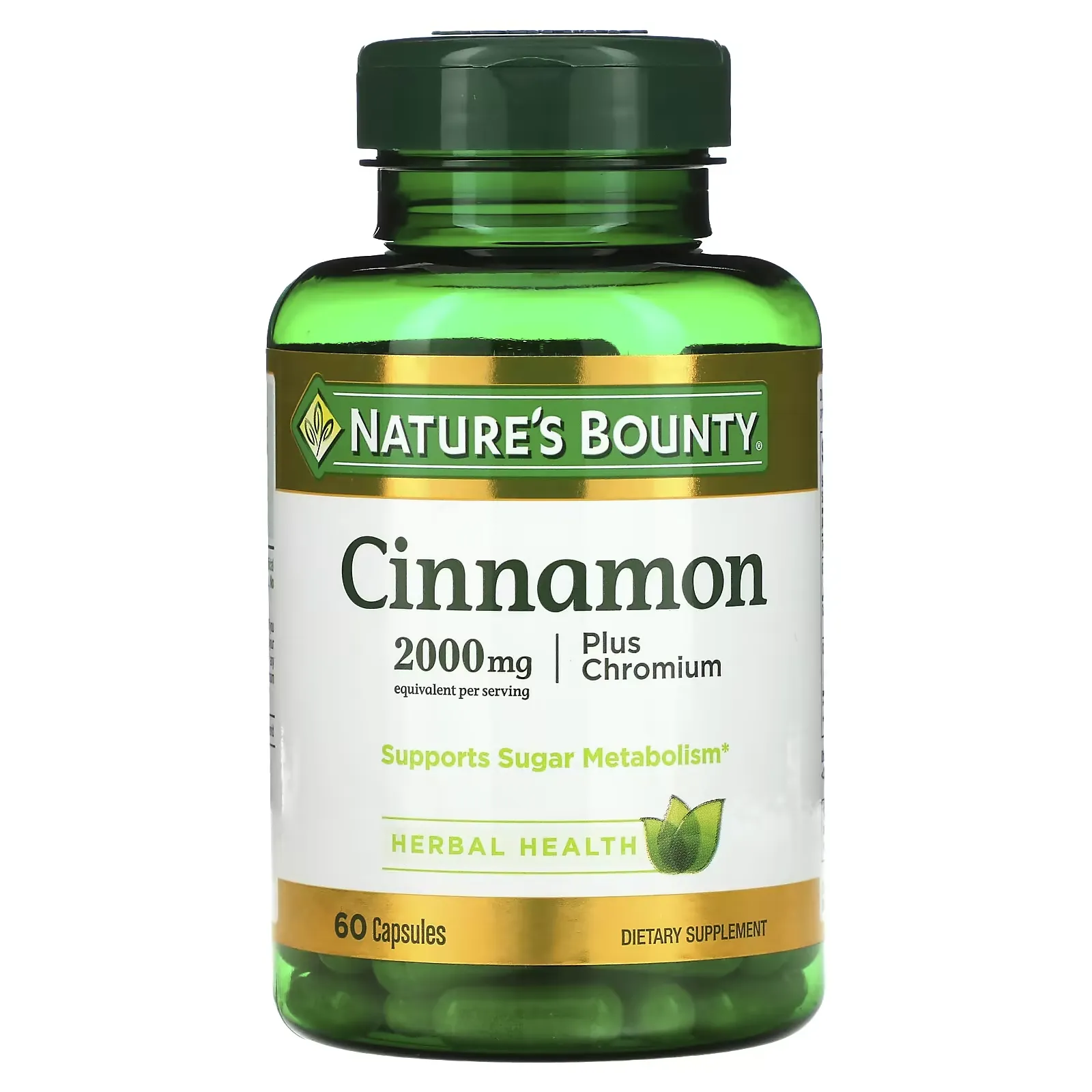 Cinnamon Plus Chromium, 1,000 mg, 60 Capsules