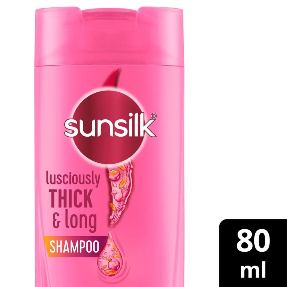 Sunsilk Lusciously Thick & Long Shampoo With Keratin, Yoghurt Protein & Macadamia Oil For 2X thicker & Fuller Hair, 1 Ltr