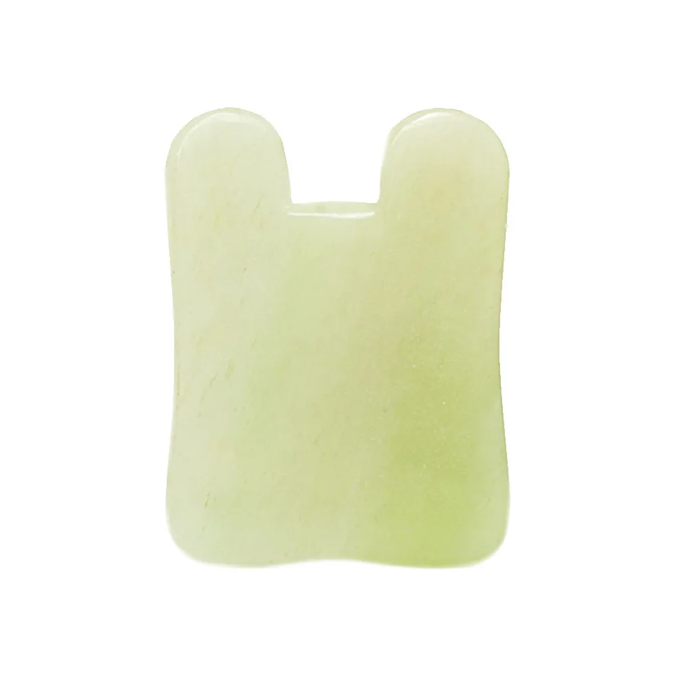 Getmecraft Green Jade Gua Sha Massage Tool (Rabbit Ear Shape)