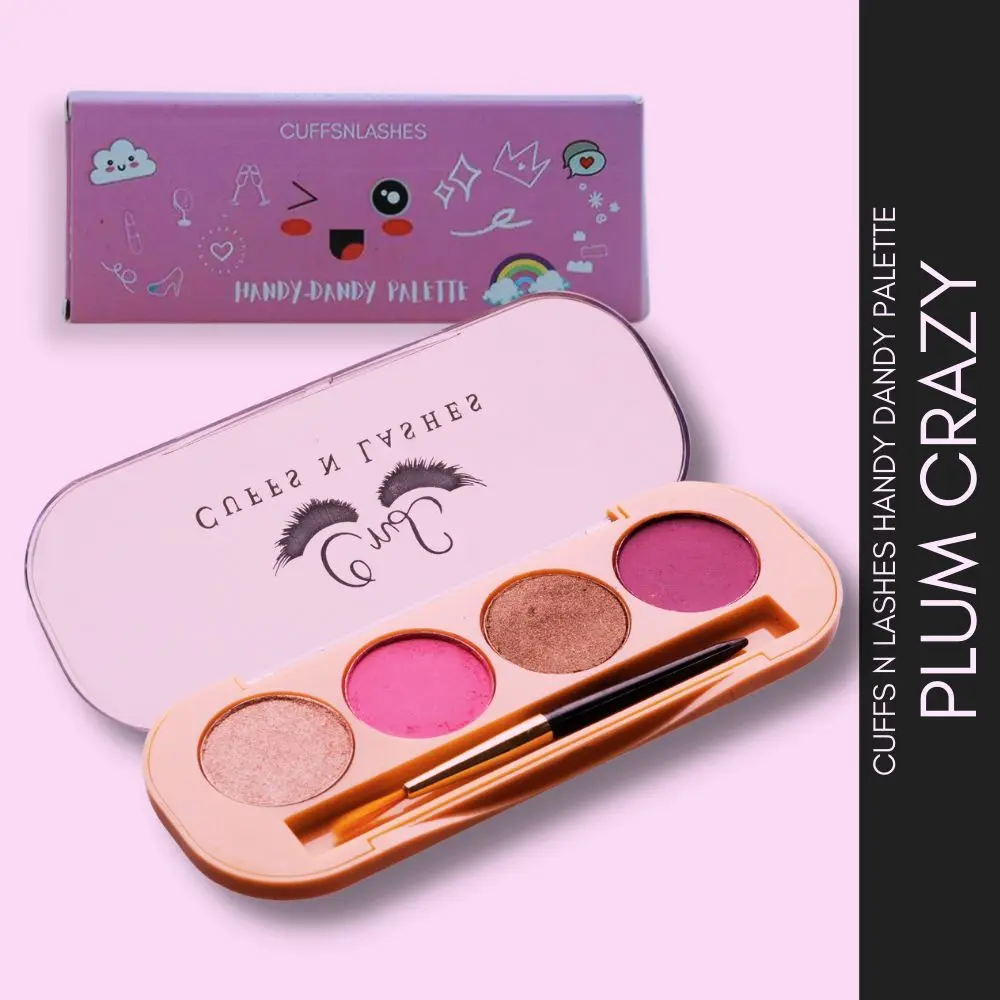 Cuffs N Lashes Handy-Dandy Eyeshadow Palette, Plum Crazy