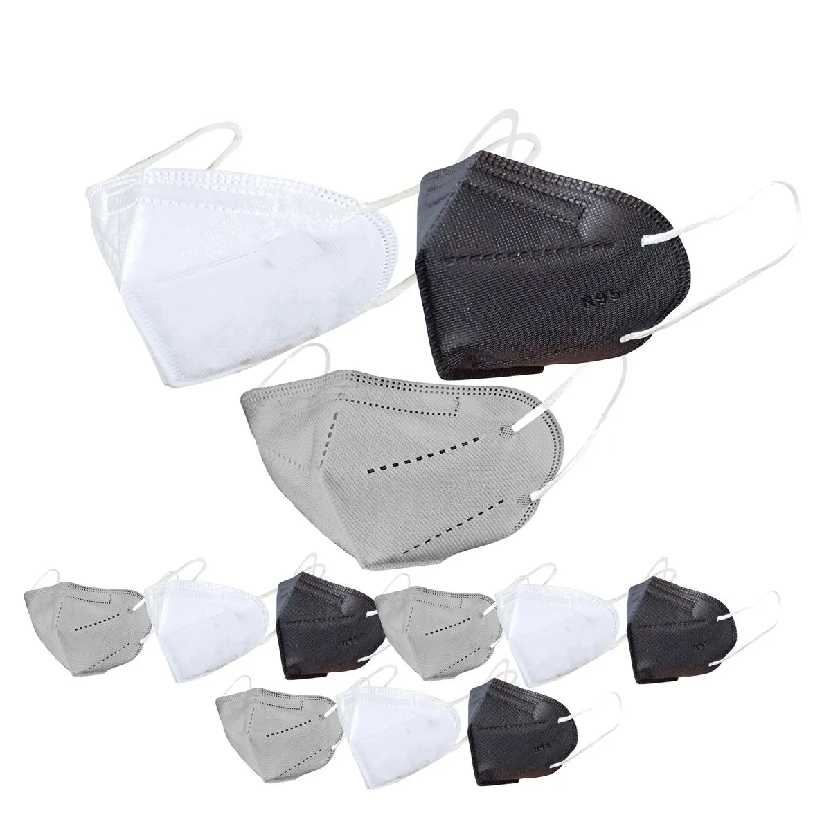 OOMPH Pack of 75 Kn95/N95 Anti-Pollution Reusable 5-Layer Mask