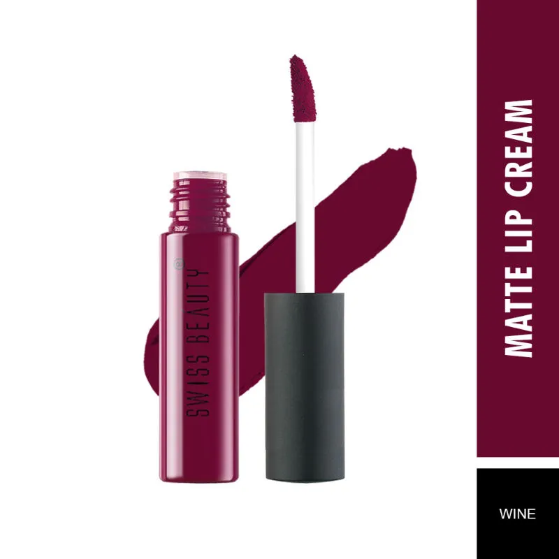 Swiss Beauty- Soft Matte Lip Cream - 34 Wine