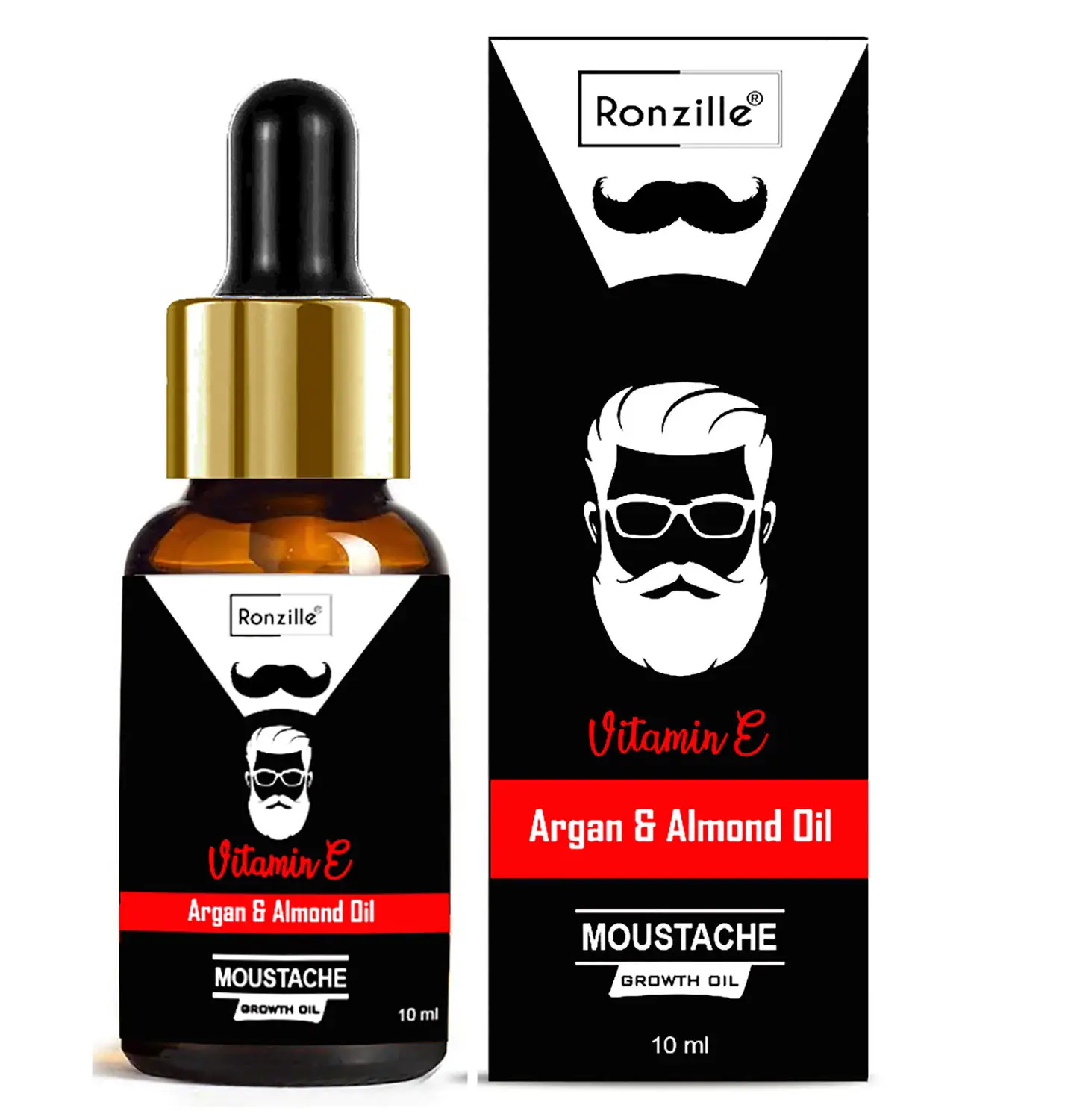 Ronzille Moustache And Beard Growth Oil -10 Ml