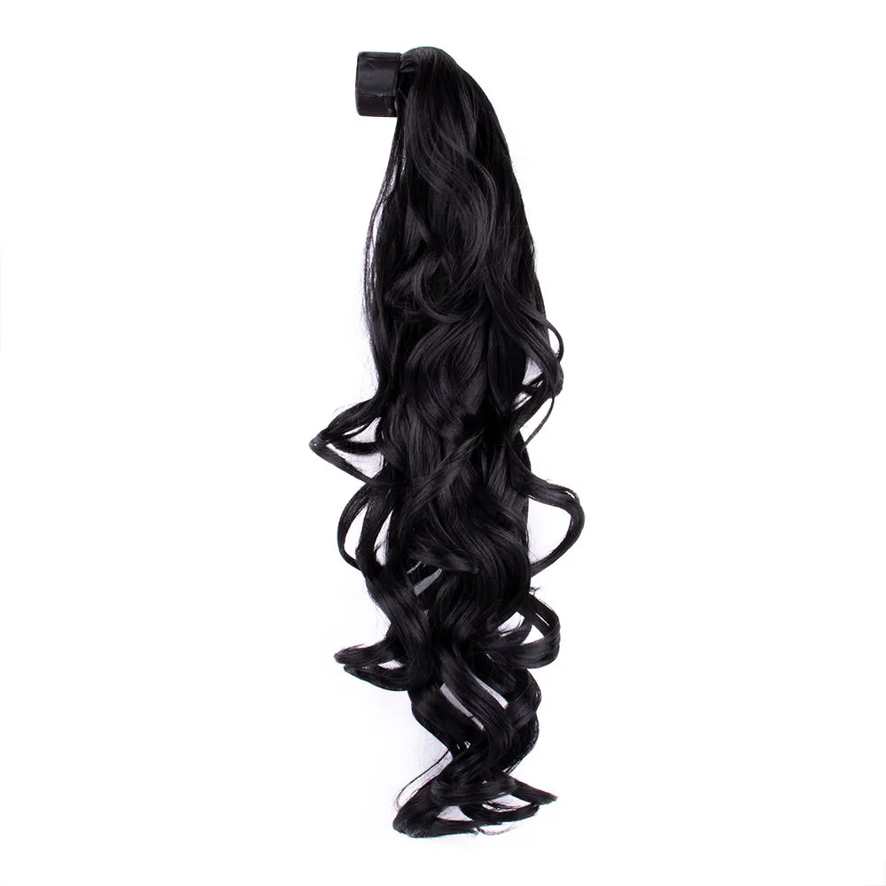 Streak Street Curly Jet Black Ponytail