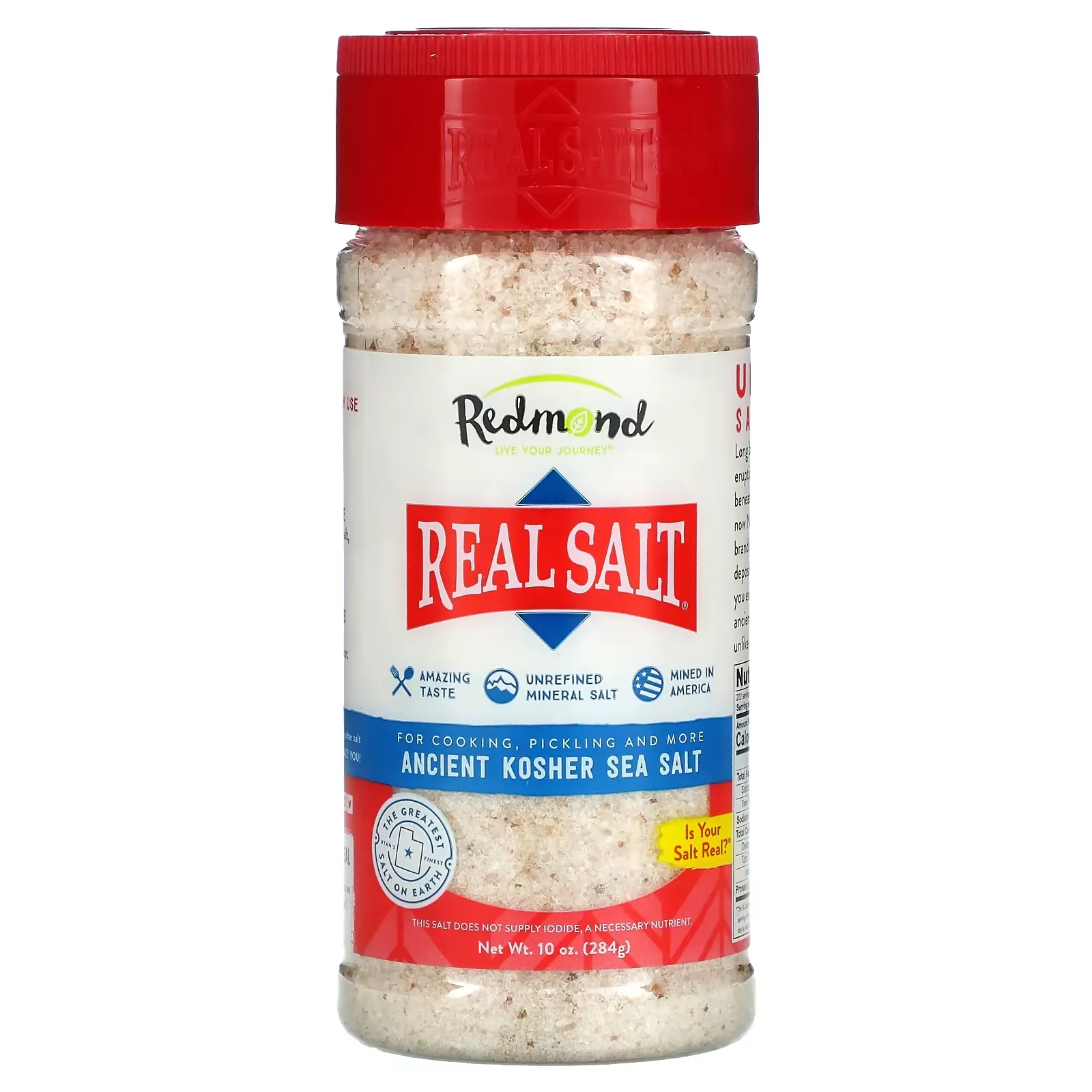 Real Salt, Ancient Kosher Sea Salt, 10 oz (284 g)