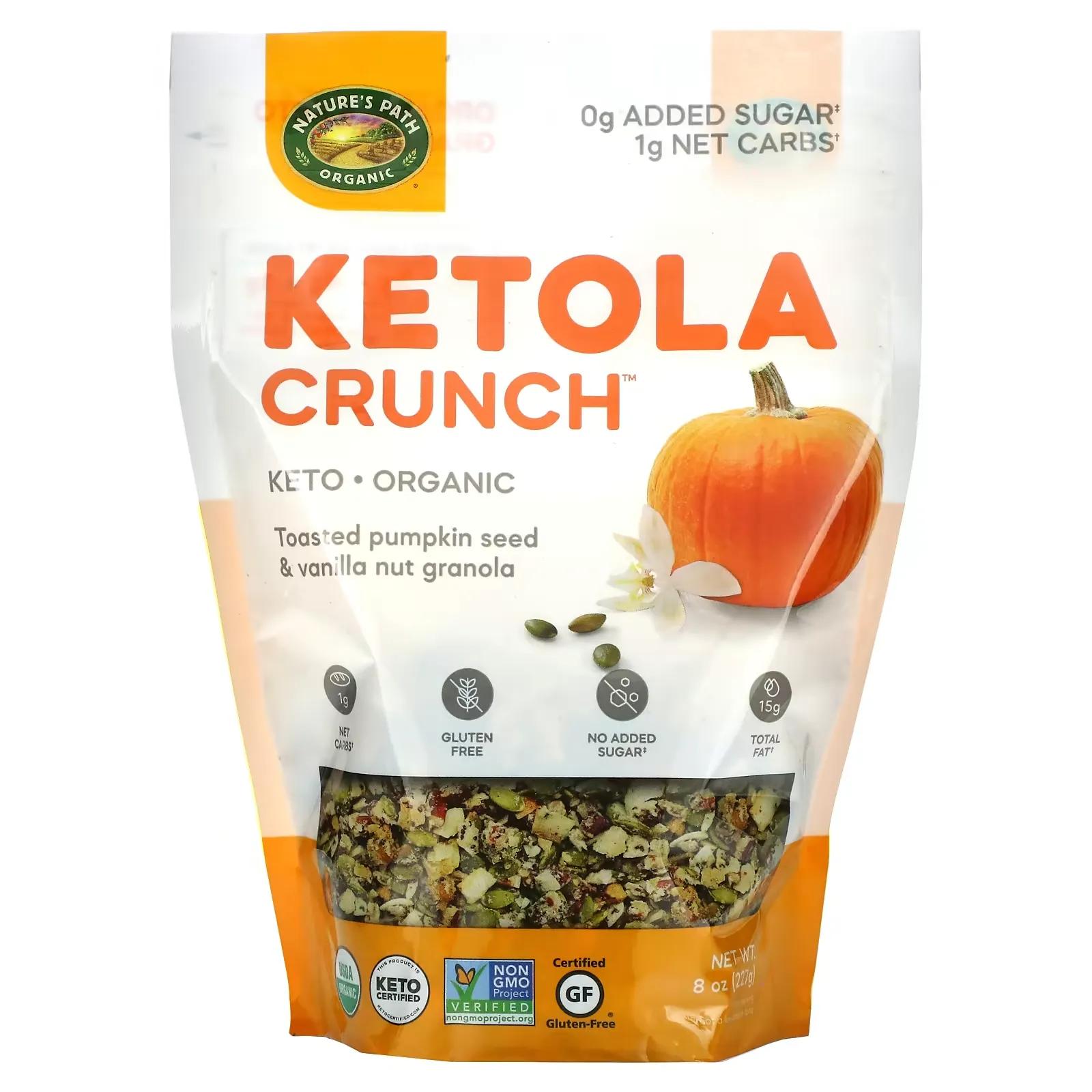 Organic Ketola Crunch, Pumpkin Seed & Vanilla Granola, 8 oz (227 g)