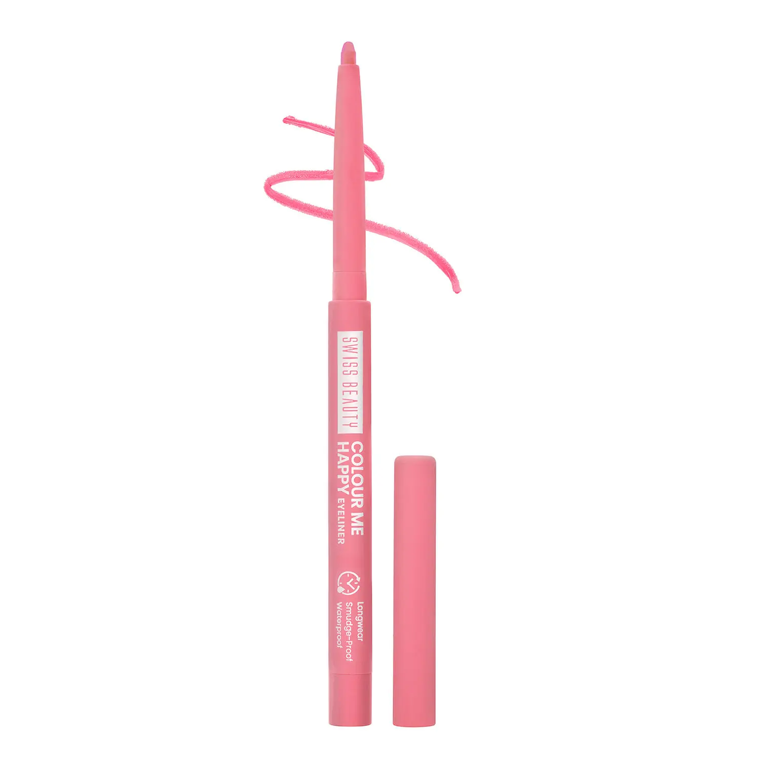 Swiss Beauty Colour Me Happy Eyeliner | Waterproof & Smudge-Proof | Long-Lasting |3-Pink alperose 0.4 gm