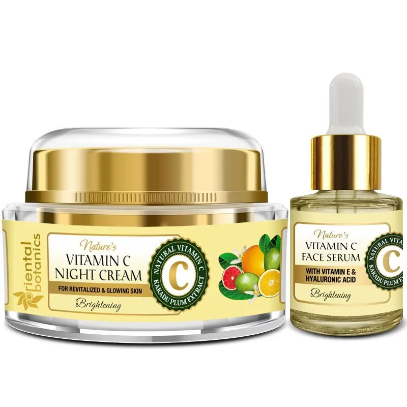 Oriental Botanics Nature's Vitamin C Night Cream + Face Serum