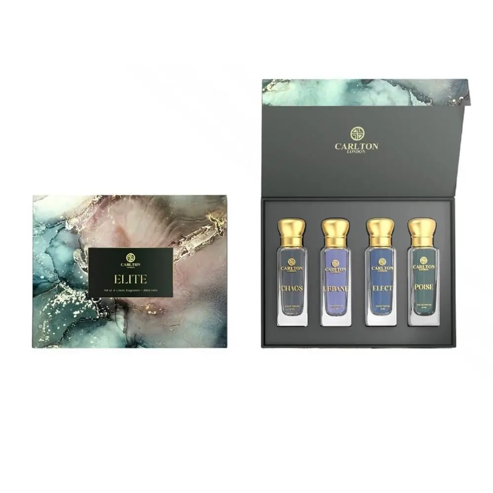 Carlton London Unisex ELITE Gift Set of 4 EDP Perfume - 20ml each