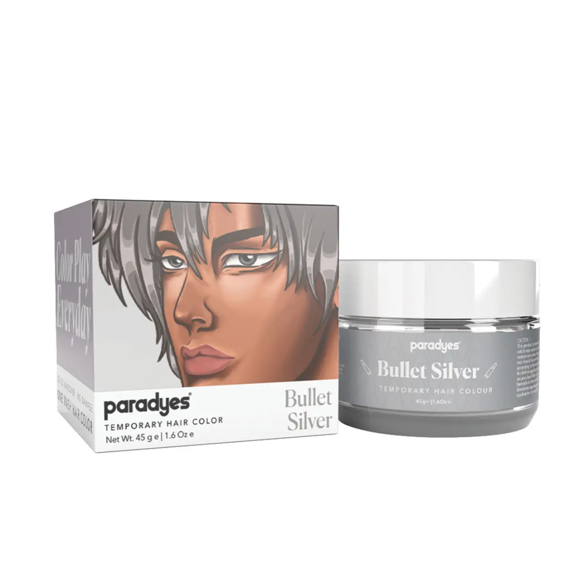 Paradyes Bullet Silver Temporary One Wash Hair Color 45 gm