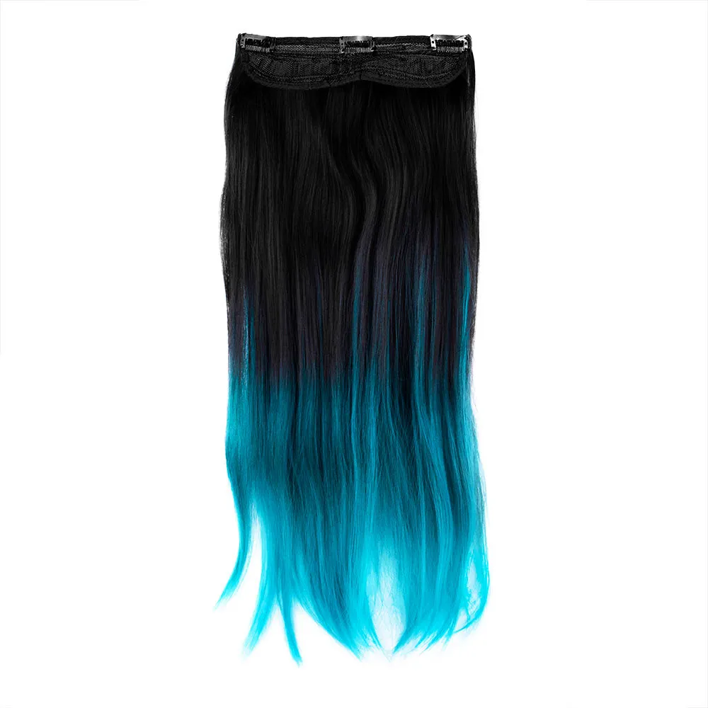 Streak Street Aquamarine Blue Ombre Hair Extensions