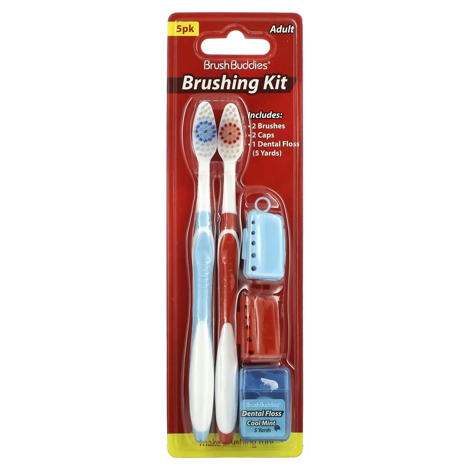 Brushing Kit, Adult, 5 Pack