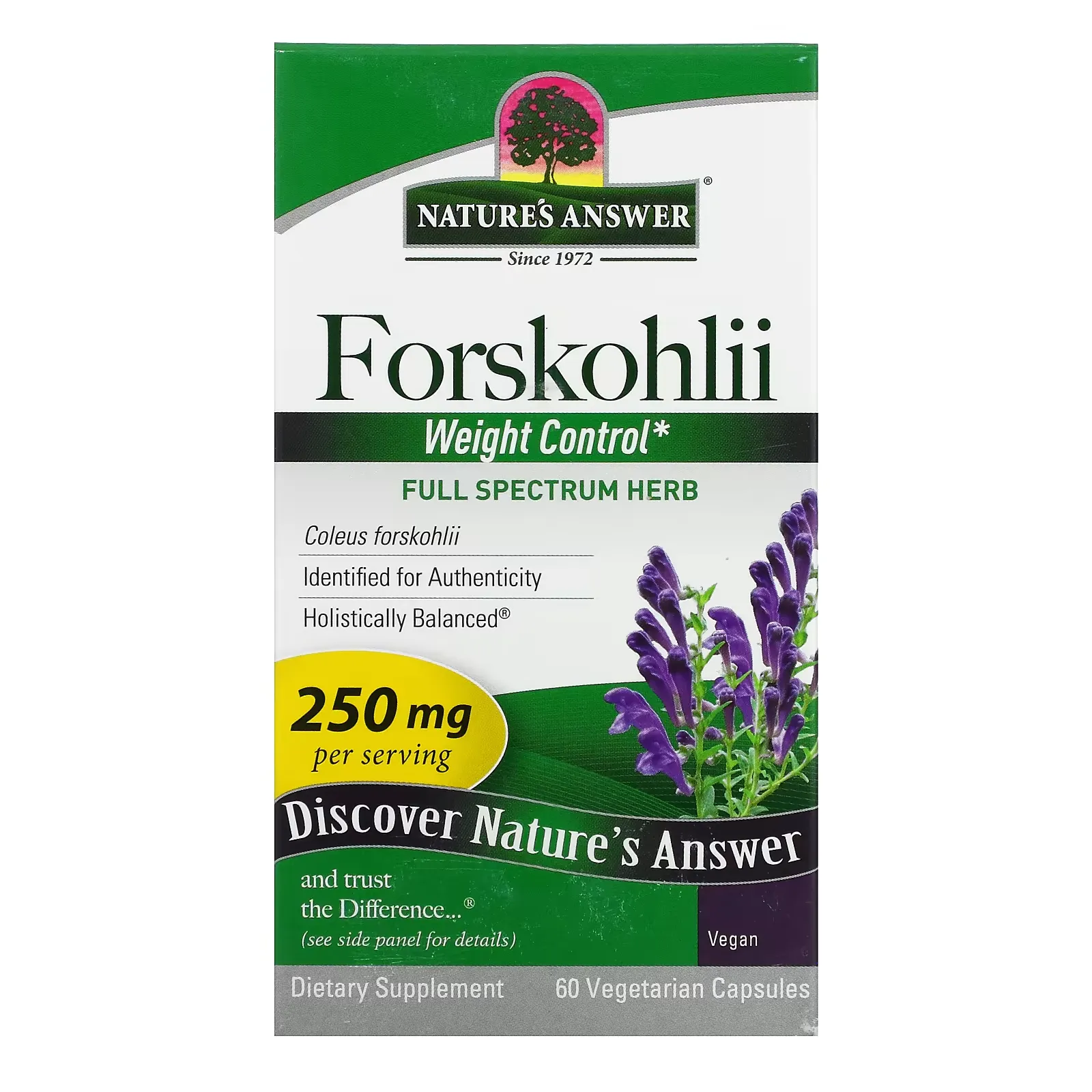 Forskohlii, 250 mg, 60 Vegetarian Capsules