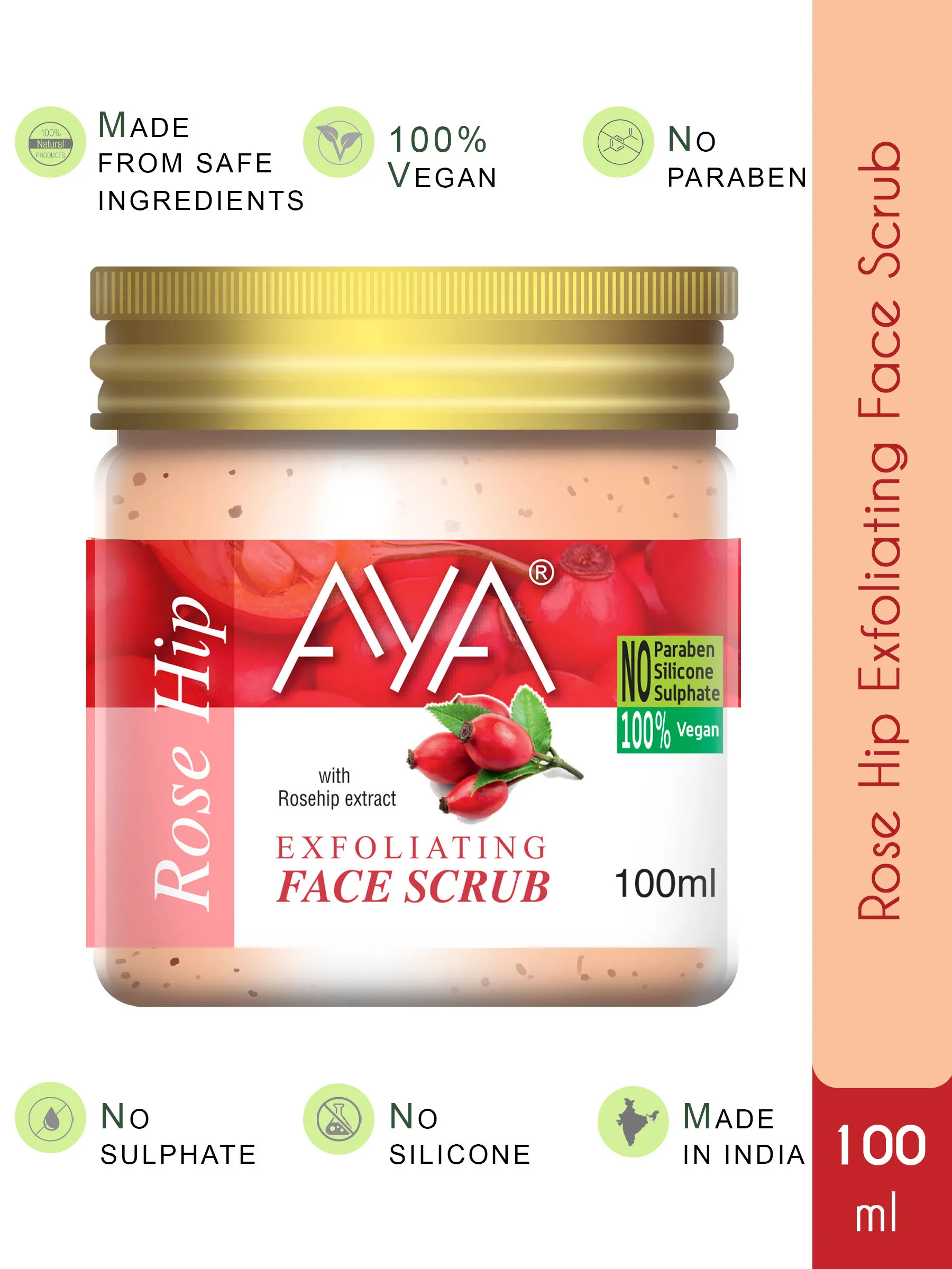 AYA Rosehip Exfoliating Face Scrub