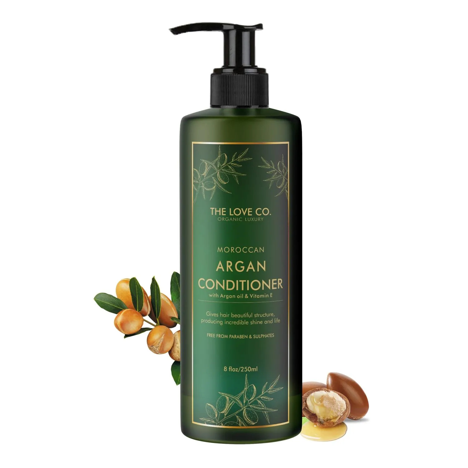 The Love Co. Argan Oil Conditioner Best For Damaged, Dry, Curly Or Frizzy Hair