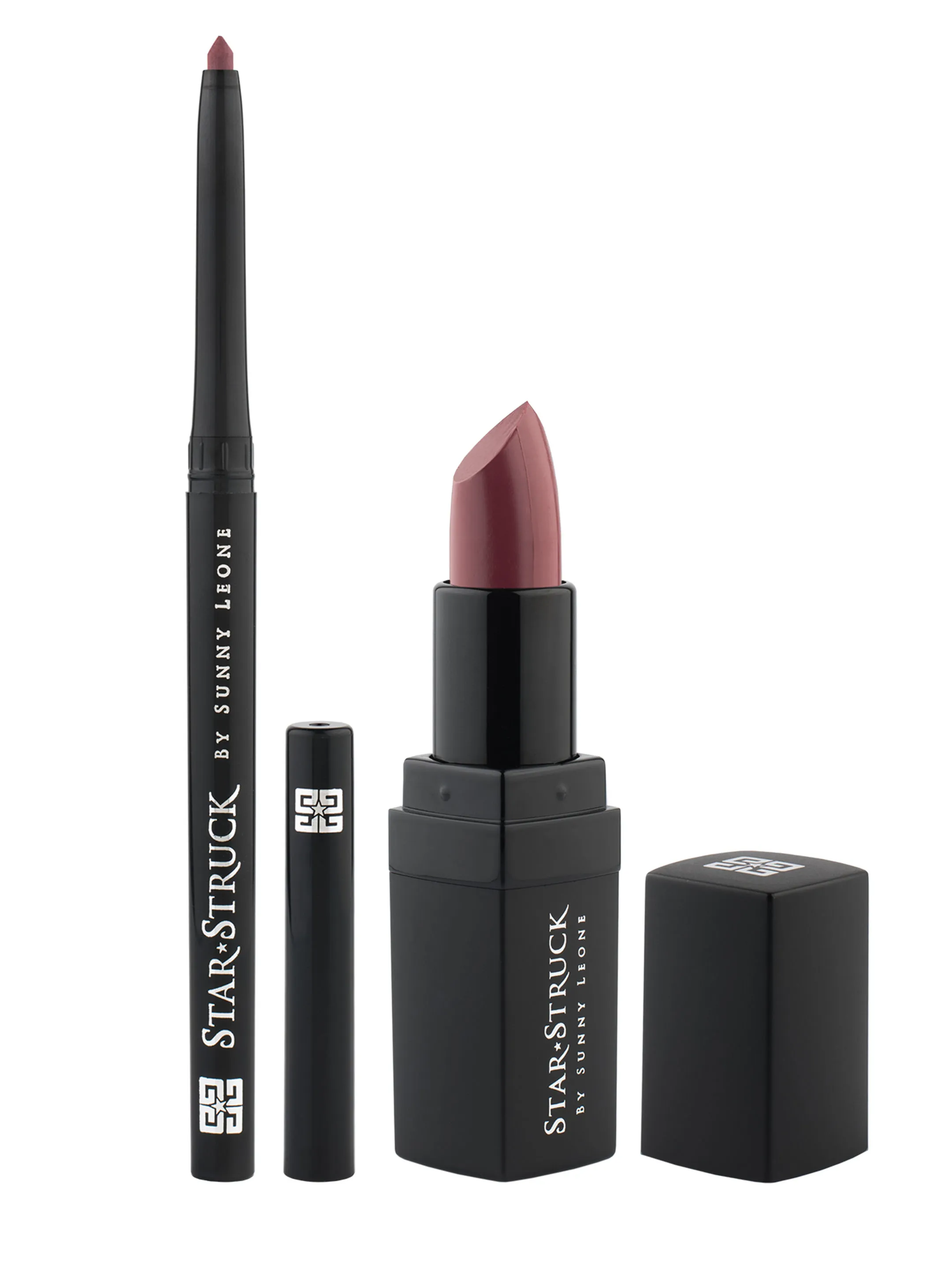 Star Struck by Sunny Leone Sugar Plum 2PC Lip Kit (Intense Matte Lip Color + Longwear Lip Liner)