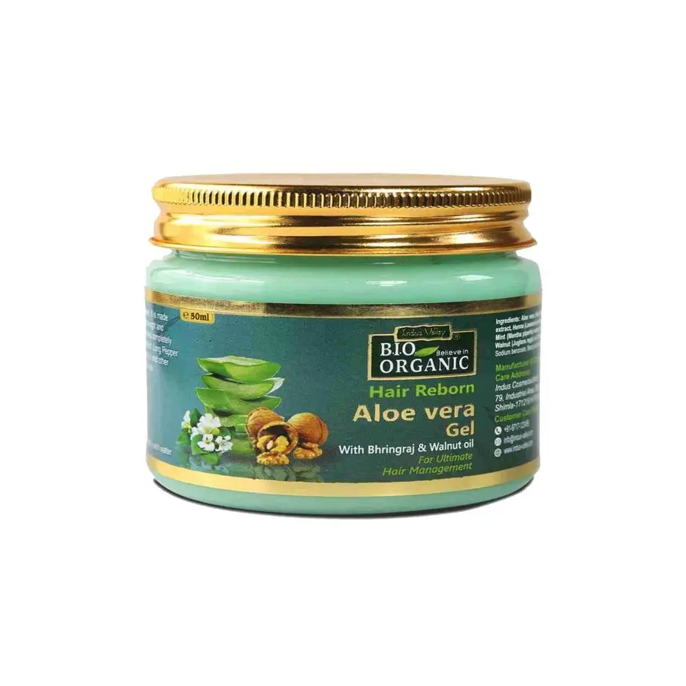 Bio-Organic Hair Reborn by Indus Valley Aloe Vera Gel (50 ml)