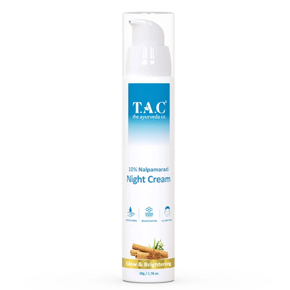 TAC - The Ayurveda Co. 10% Nalpamaradi Night Cream With Niacinamide for Anti Aging & Dark Spots