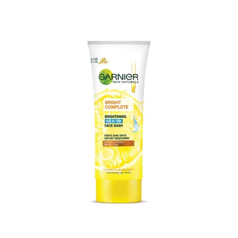 Garnier Bright Complete Brightening Duo Action Face Wash