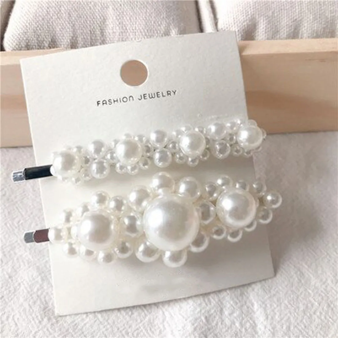 Jewels Galaxy Adorable Pearl Hairclip Jewellery For Women